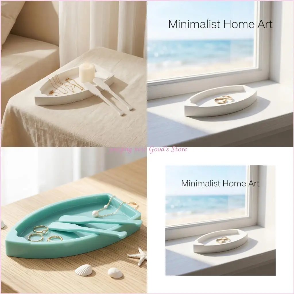 57QA Artistic Silicone Boat Mold For Handmade Jewelry Resin Crafts And Decors Items