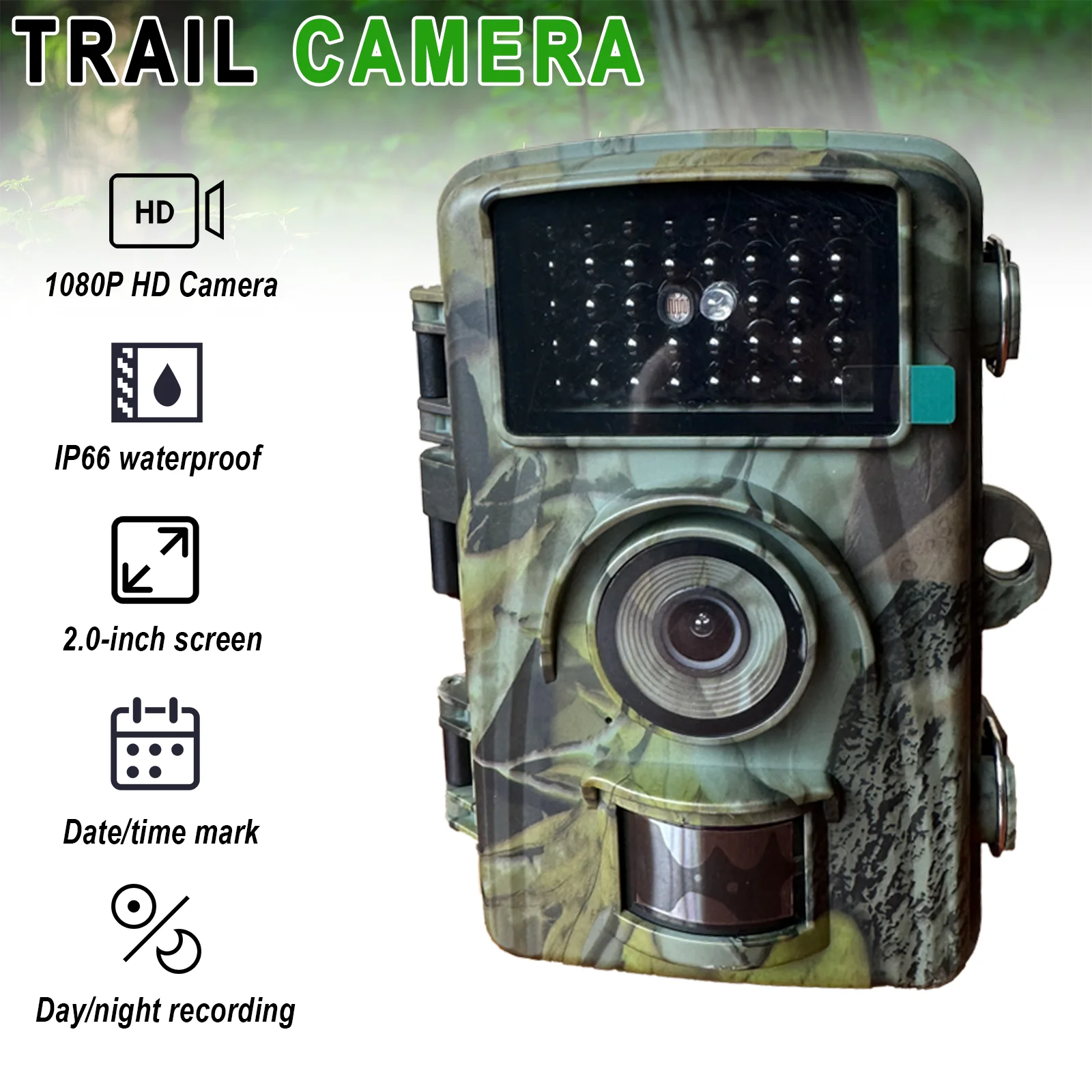 Hunting Camera Wild Infrared Night Vision Outdoor Motion Trail Game Cam Activated Tracking Photo Trap Cam Wild Surveillance