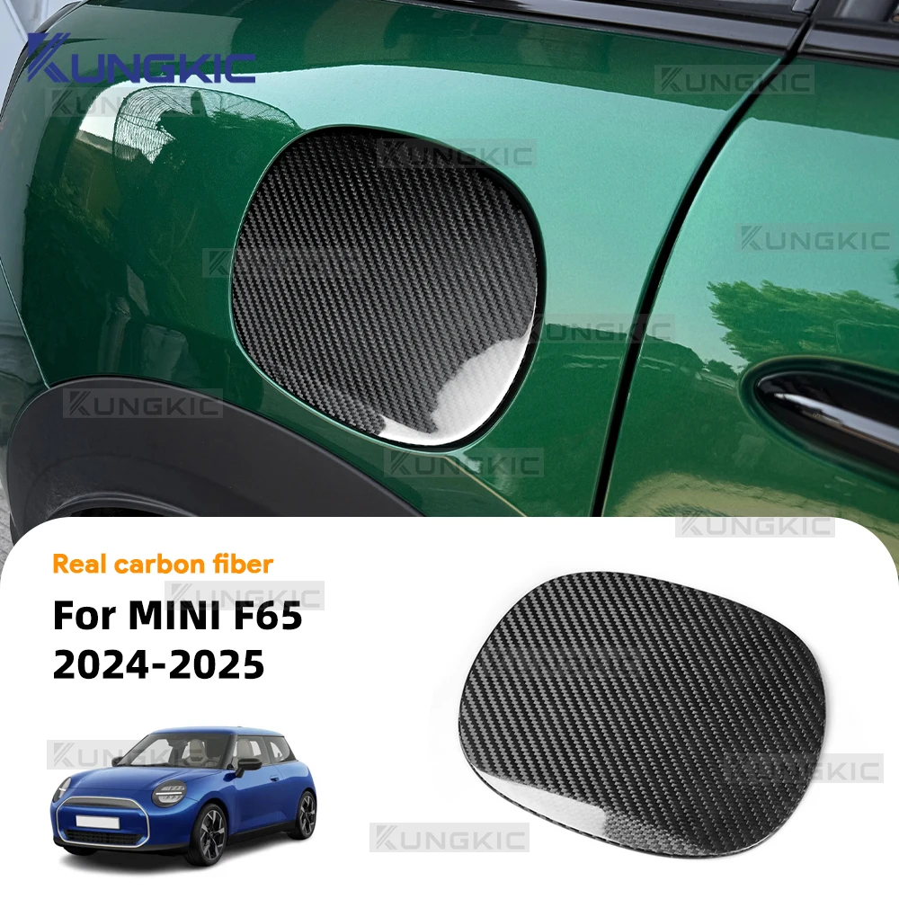 

Жесткое настоящее углеродное волокно для BMW Mini Cooper S F65 2024 2025, крышка топливного бака автомобиля, наклейка, аксессуары для внешнего стиля, наклейка
