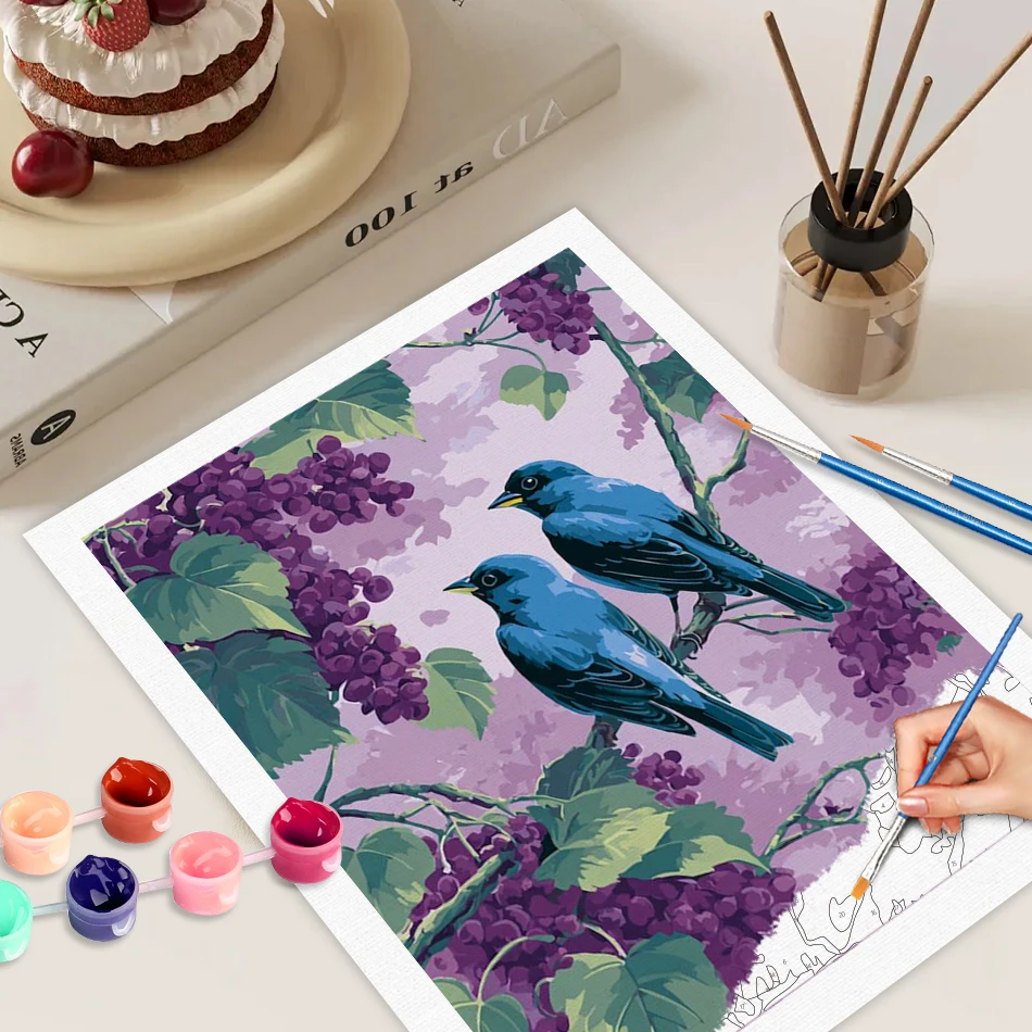 

GATYZTORY DIY Pictures By Numbers Animal Kits Coloring By Number Drawing On Canvas Hand Painted Painting Art Gift Home Decor