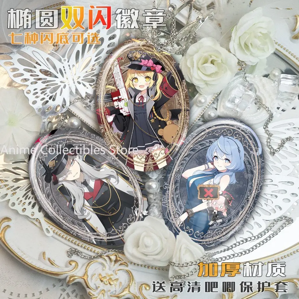 

Синий архив Танга Ибуки, значок аниме, жесть, эллипс, брошь, значки с героями мультфильмов, рюкзак, одежда, булавка на лацкан, реквизит