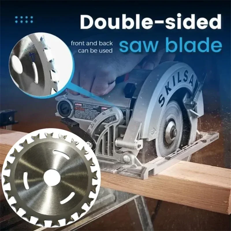 Alloy Woodworking Double Side Saw Blade 20Sawteeth Sharp Carbide Cutting Disc For Angle Grinder to Cut Metal PVC Wood Cutting