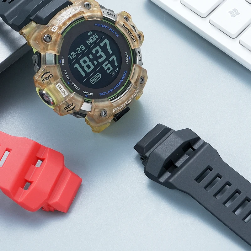 For Casio G-SHOCK Catman 3475 GBD-H1000: Dedicated Black Resin Watch Band, Outdoor Silicone Replacement Accessory view 4
