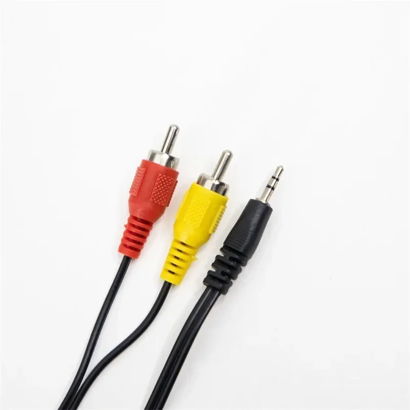 10 قطعة 1.2 متر Y الفاصل كابل 3.5 مللي متر 2 في 1 ذكر إلى 2 RCA ذكر AUX كابل الصوت MP3 ستيريو محول القابس جاك لسماعة الرأس