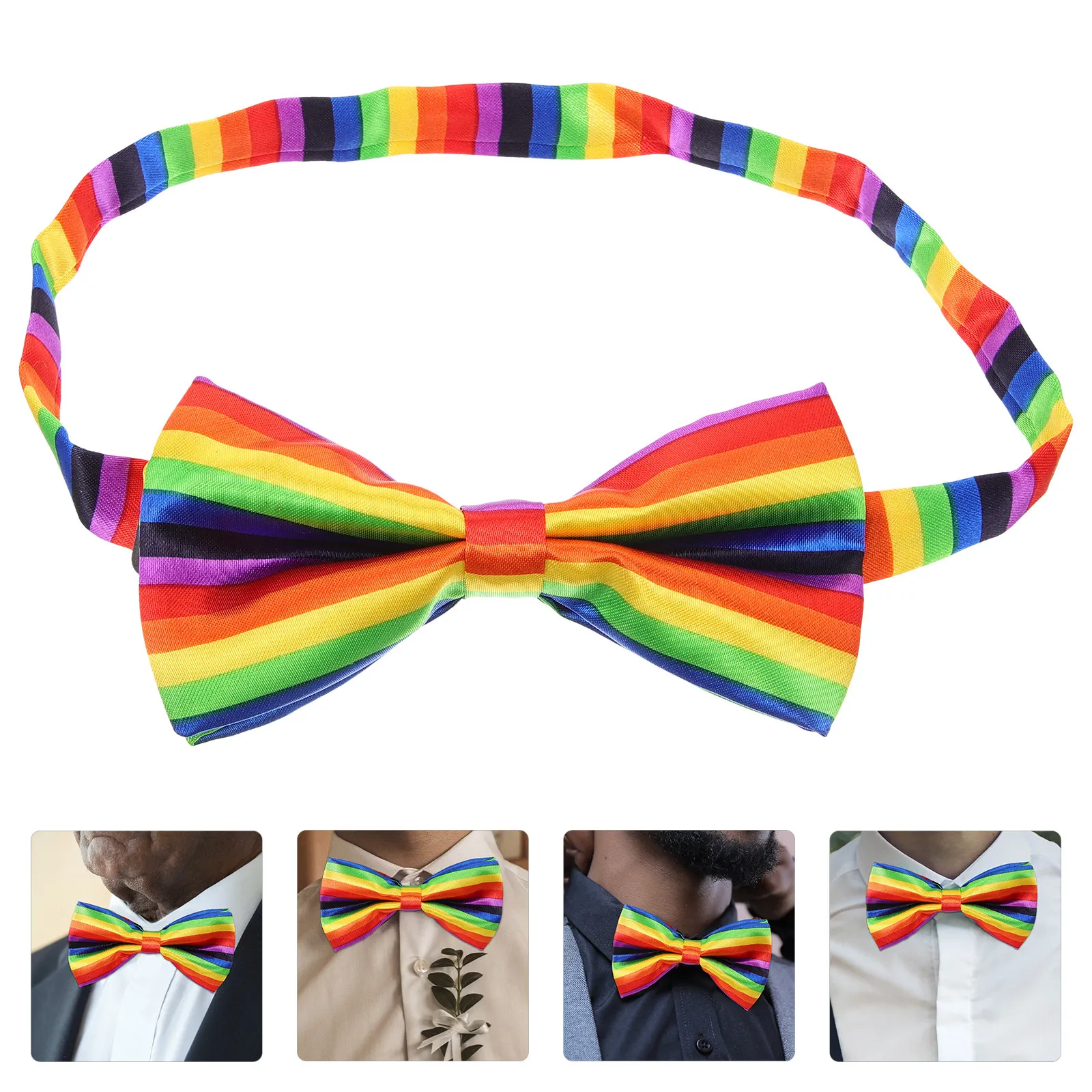 

Мужские и женские готовые галстуки-бабочки: радужные, разноцветные, в полоску, модные, для свадьбы, жениха, вечеринки, аксессуар для смокинга, мужские галстуки-бабочки