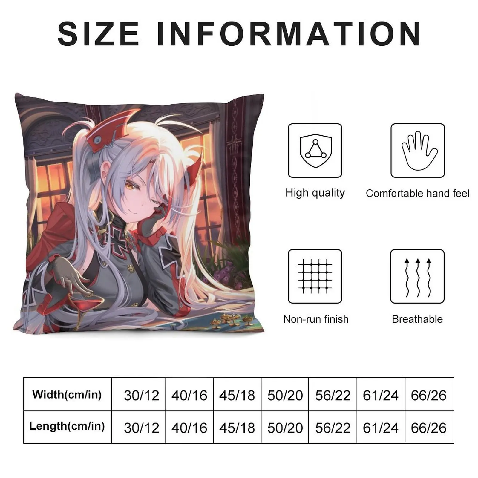 Play with Prinz Eugen Throw Pillow Cushion Cover For Sofa Throw Pillow Throw Pillow Covers