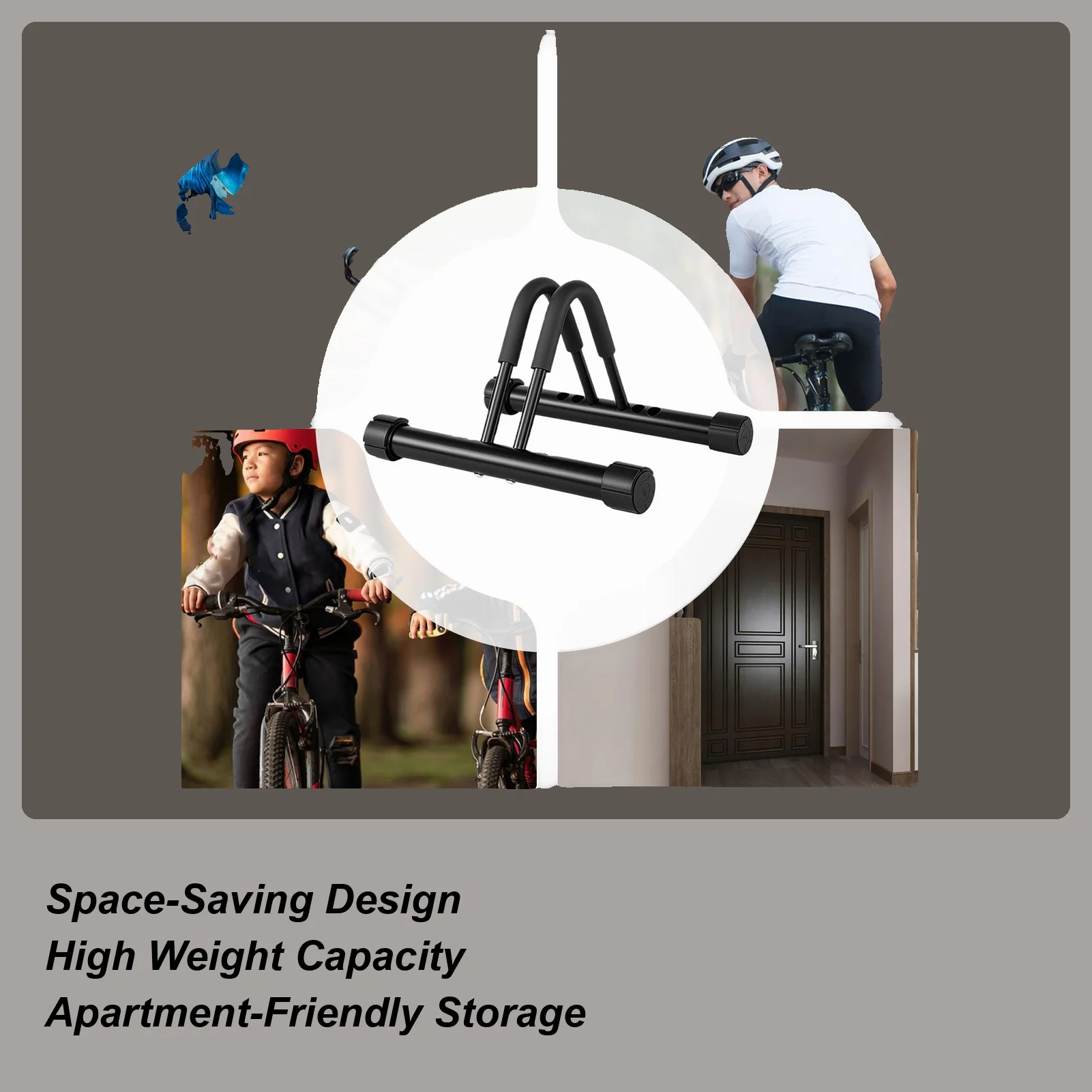 

Garage Bike Rack Adjustable Upright Storage Supplies Bike Rack Garage For Repair Tire Ladder Truing Exercise Commuting City