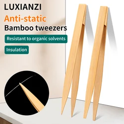 LUXIANZI Anti-static Bamboo Tweezers Heat-Resistant Straight Tip Pointed Bamboo For Phone Electronic Repair Welding Hand Tools