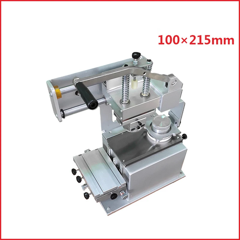 

Manual Sealed Ink Cup Pad Printer Small Inkwell Pad Printing Machine Shifting Press 100x215mm Steel Plate Pad Printer Machine