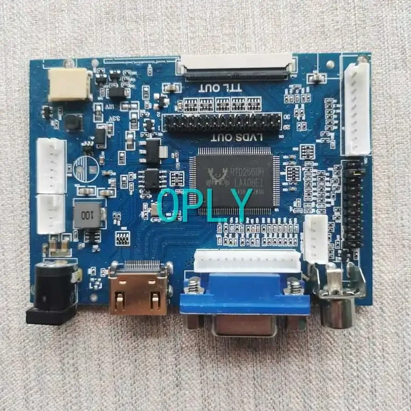 LCD Monitor Matrix Controller Board Fit HT12X13 HT12X14 HT12X21 20 Pin LVDS 12.1