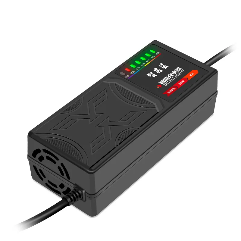 72V20A electric vehicle charger 7 lights display power display reverse connection / temperature protection intelligent shutdown