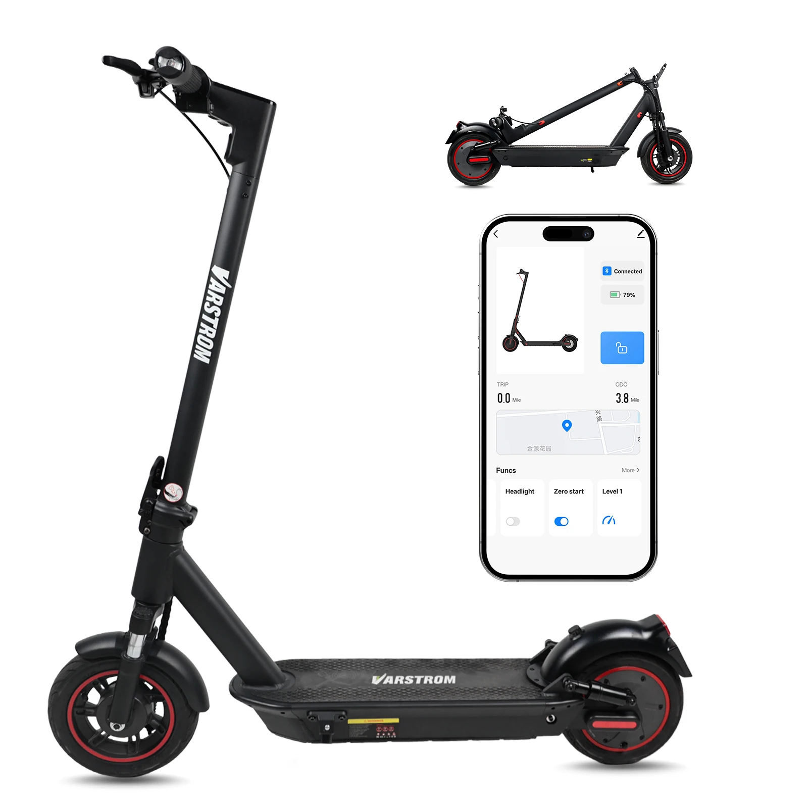 [3 Tage Lieferung] Scooter Elektroroller 500 W (Spitze 750 W) 15,6 Ah Leistungsstarke Elektroroller 10-Zoll-Smart-Elektro-Tretroller