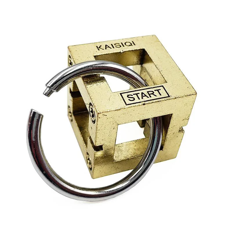 Puzzle Box per adulti Metal IQ Brain Teaser Fidget Toys giocattoli e hobby di decompressione Wit Logica Games