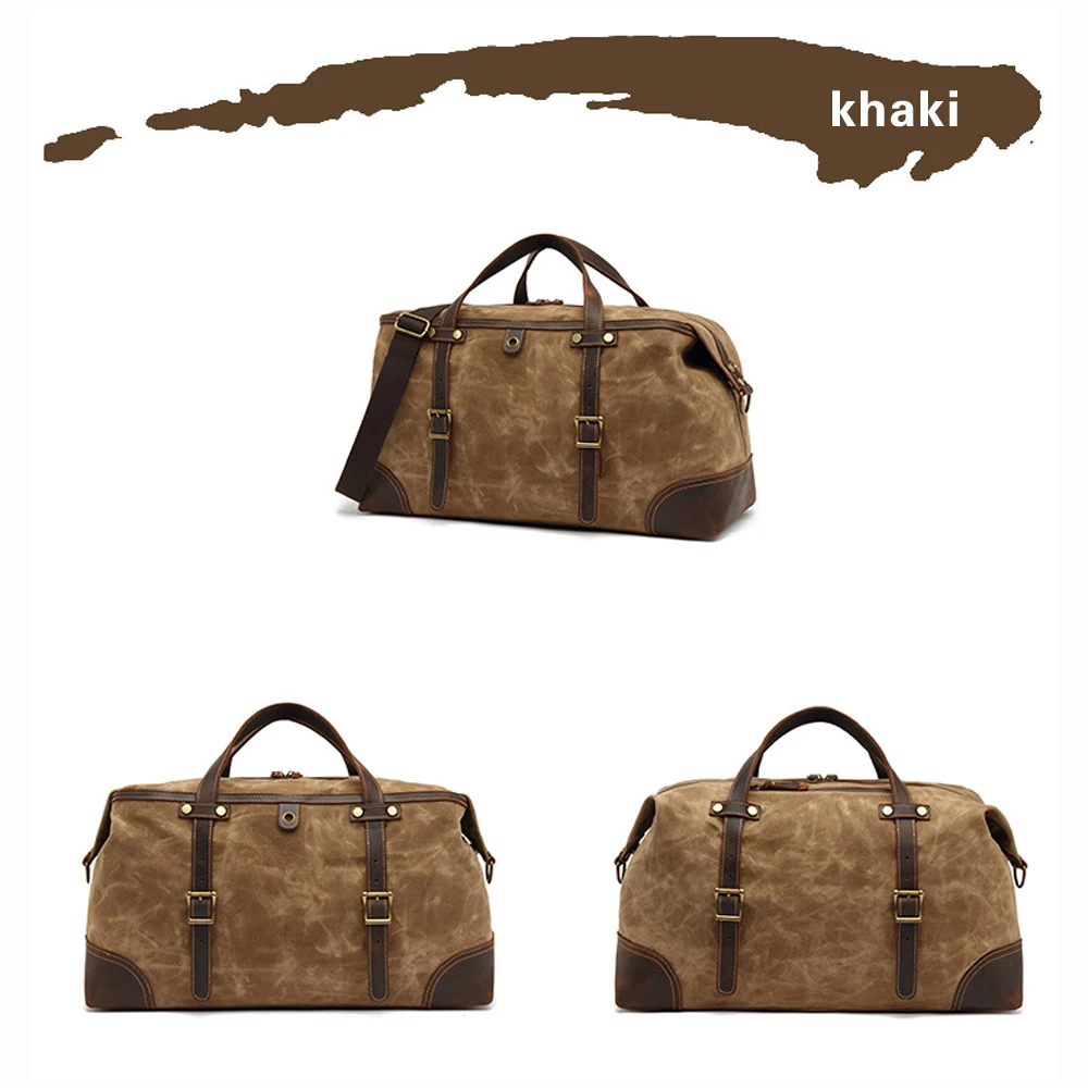 

Portable Travel Bag, Retro Waterproof Canvas Travel Bag, Luggage Bag, Sports Storage Bag