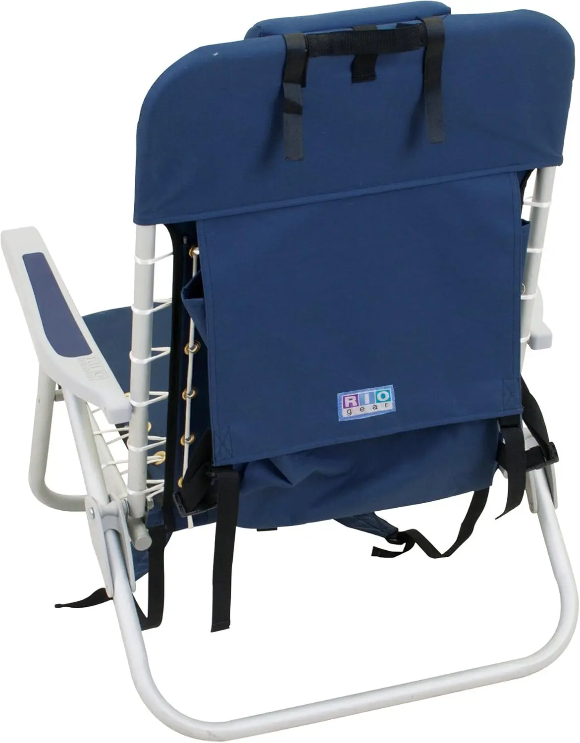 Uitrusting Strandveters Opklapbare Strandstoel, Marine, 44.7 "X 25.5" X 26.5"