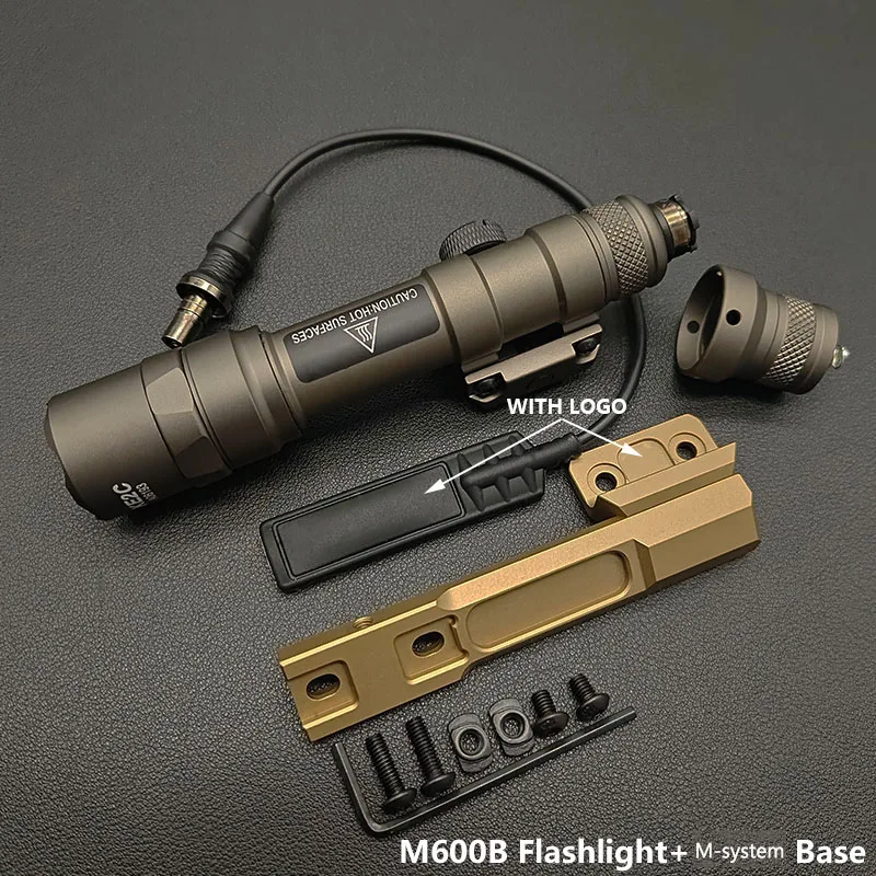Taktisches M600B M300B Gewehrlicht M300C M600C Taschenlampe LED Jagd-Momentanschalter für M-System/20MM-Schiene