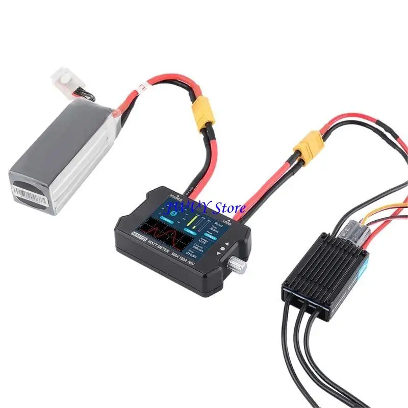 573a оборудование для тестирования электроэнергии WM150 150A 50 В ватт -метра Power Tester ЖК -дисплей для моторных исследований