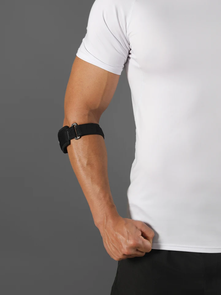 VBOSi Cinghia regolabile in un unico pezzo – Fascia di supporto per gomito da tennis/golf, sollievo dalla pressione sull'avambraccio per uomo e donna_voghion.com