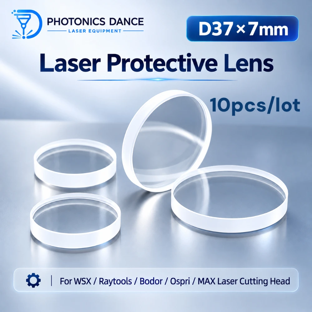 D37 T7 37x7mm Laser Protective Lens High Power Window 15KW 20KW 30KW for Raytools OSPRI WSX Bodor MAX Precitec Cutting Head