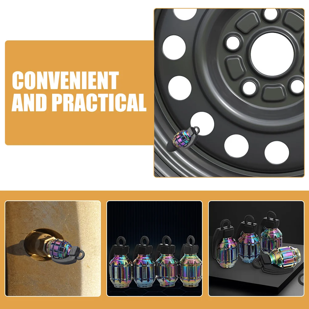 8 個オートバイタイヤバルブキャップステンレス鋼防塵空気漏れ防止耐久性のあるタイヤステムキャップオートバイ