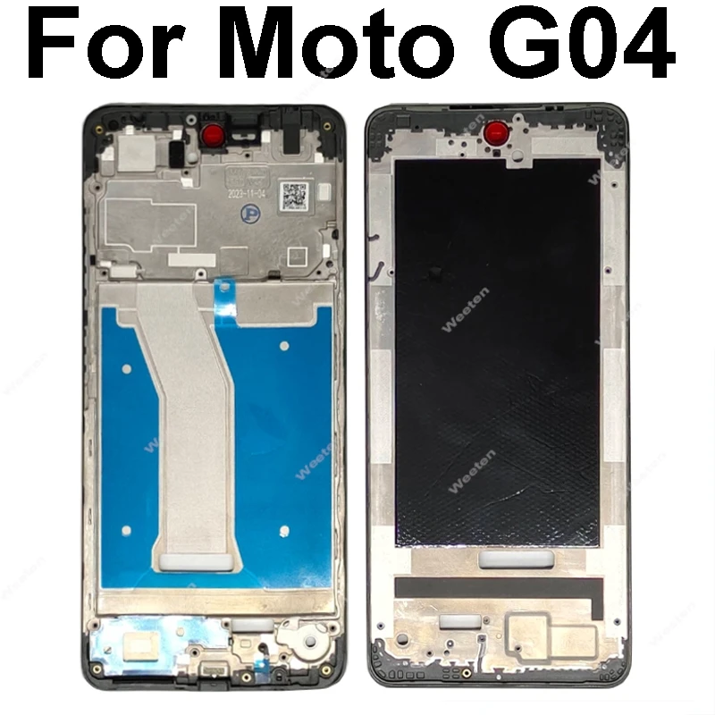 LCD Screen Middle Frame LCD Plate Panel Frame Housing Cover For Motorola Moto G04 G05 G14 G24 G24 G34 G54 G84 G15 G35 G45 Power