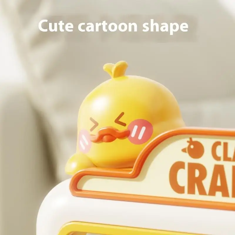 子供向け楽しいゲームセット、アヒルの漫画が描かれたミニクレーンゲームおもちゃ付き