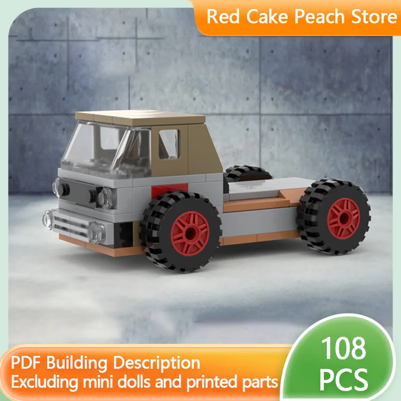 

Модель городской автомобиль MOC, строительные кирпичи, бортовый транспортный грузовик, модульная технология, детские праздничные подарки, сборные игрушки, костюм