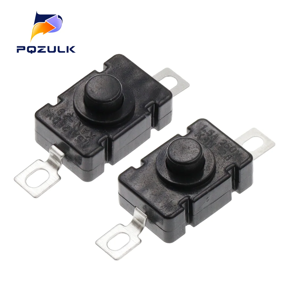 10PCS KAN-28 1.5A250V Flashlight Switches Self Locking SMD Type 18X12MM Push Button Switches 1812-28A
