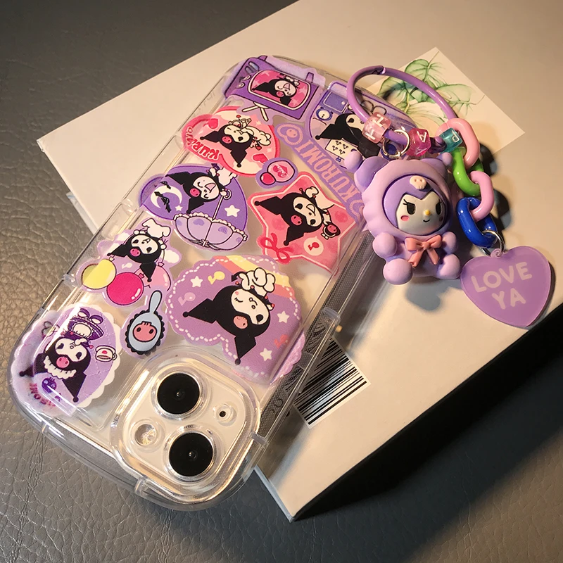 Kuromi Kitty Cat Tpu Case dla Redmi Note 11 10 12 9 Pro 10s 11s 9A 9C 10C 12C 8 POCO X5 F5 X3 M5S M4 Pro Xiaomi Mi 11 Lite Cover