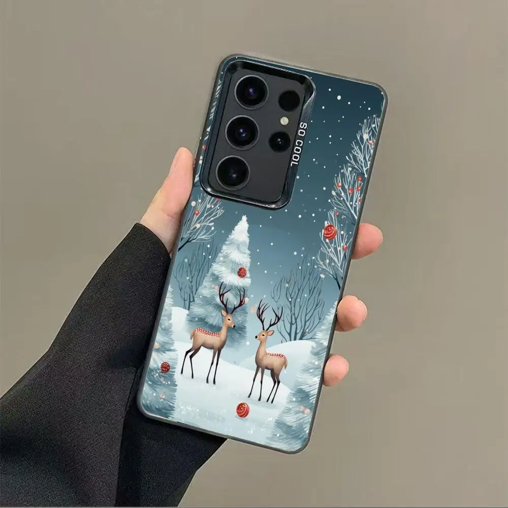 

snow-covered scenery Phone Case case for Galaxy S25 S24 S23 S22 S21 S20 Ultra/ FE/Plus shock-proof rear cover anti-fingerprint