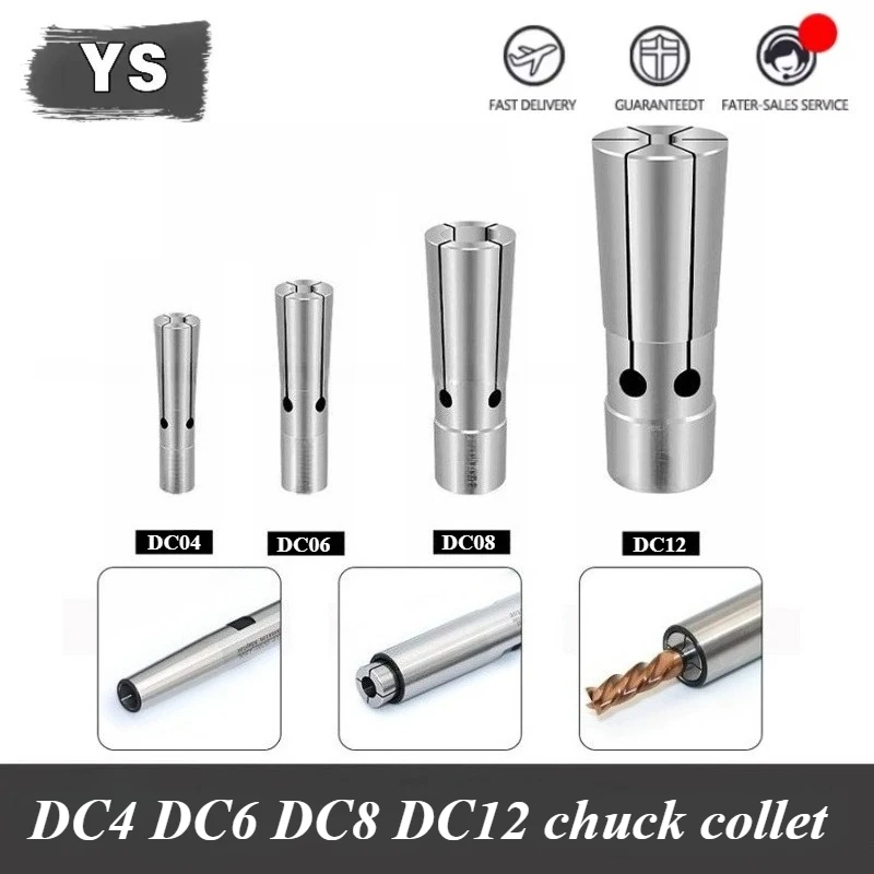 

YS Accuracy 0.003 Collets DC4 DC6 DC8 DC12 Back Pull Extension BT30 BT40 HSK32 HSK40 HSK63 Tool Holder Chuck DC Collet Chuck
