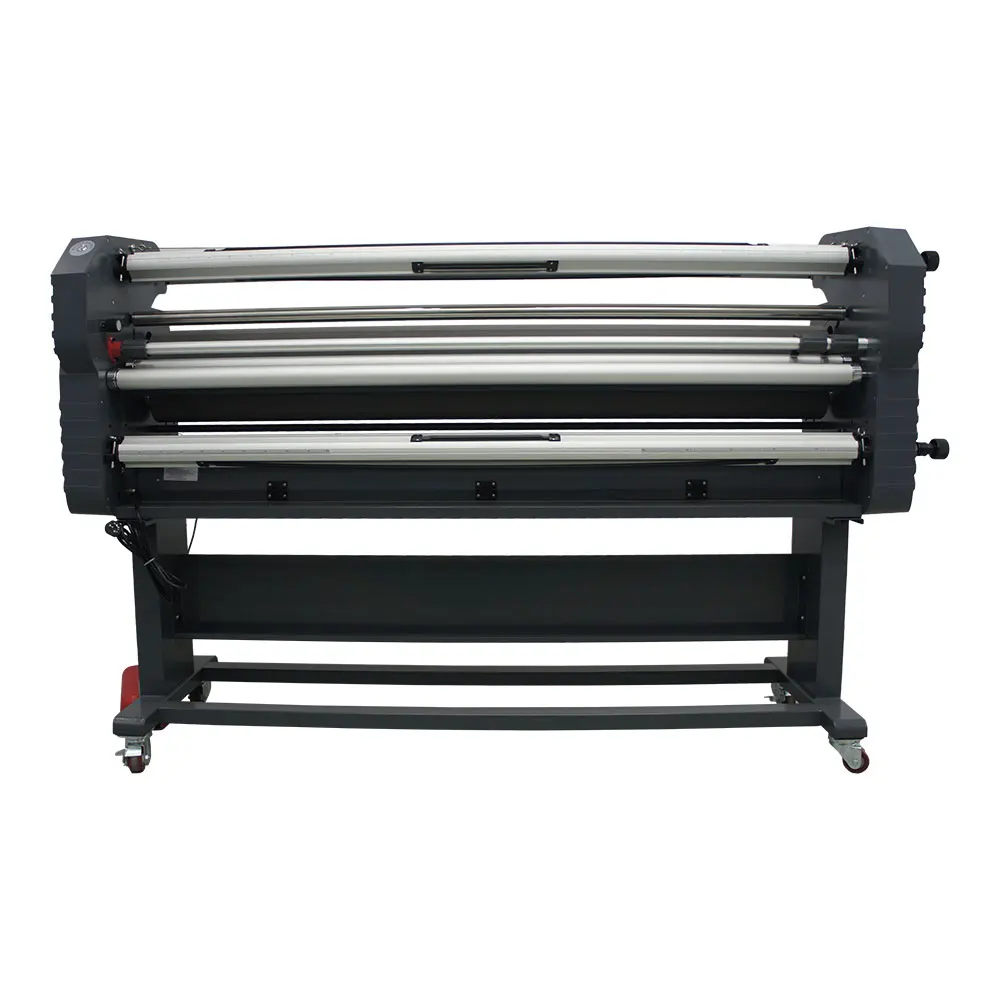 US Stock Qomolangma 67in Wide Format Full-auto Roll-to-roll Electric Type Cold Laminator, with Heat Assisted