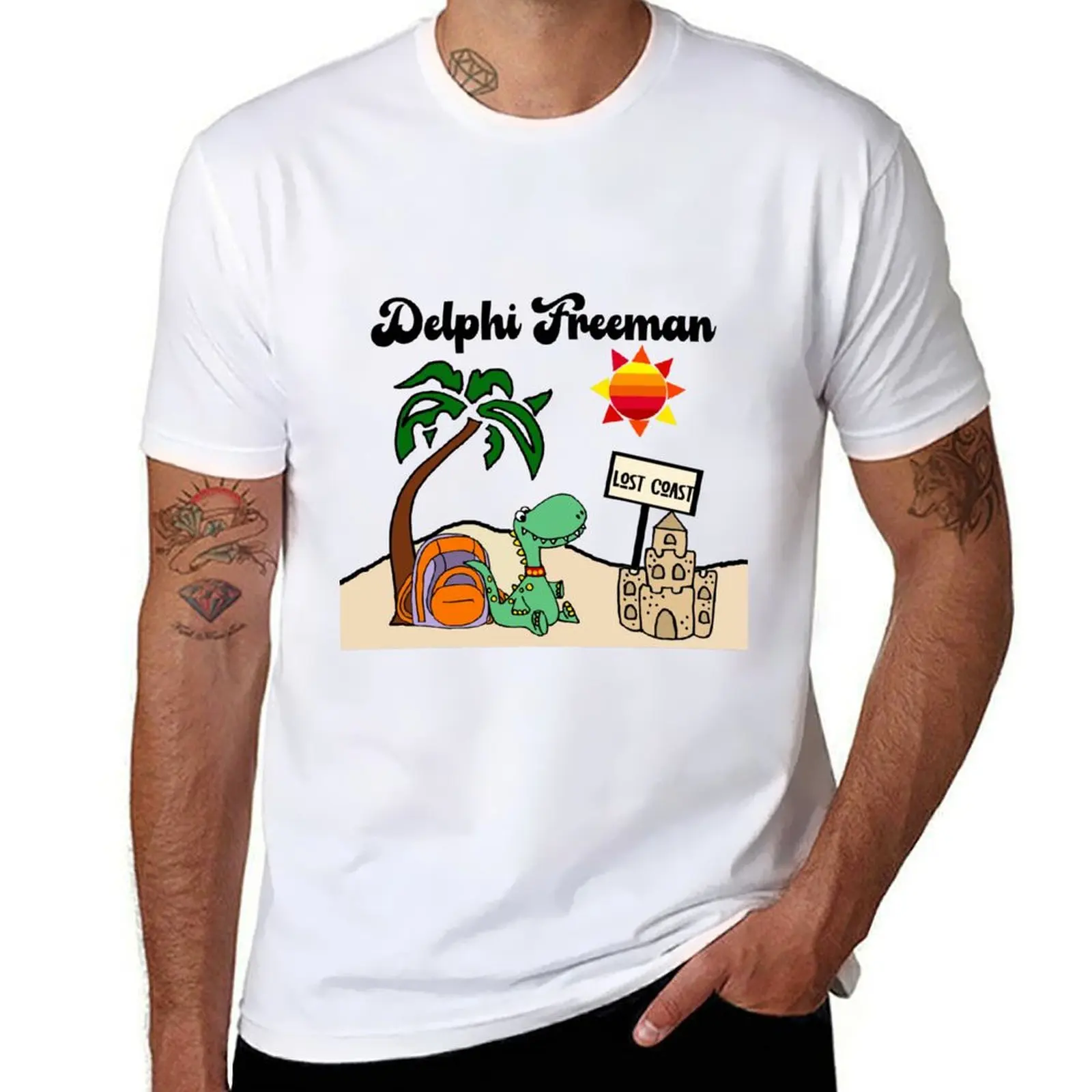 

Delphi Freeman LOST COAST *SongArt* T-Shirt t shirts for man cotton funny man t shirts graphic T-Shirt