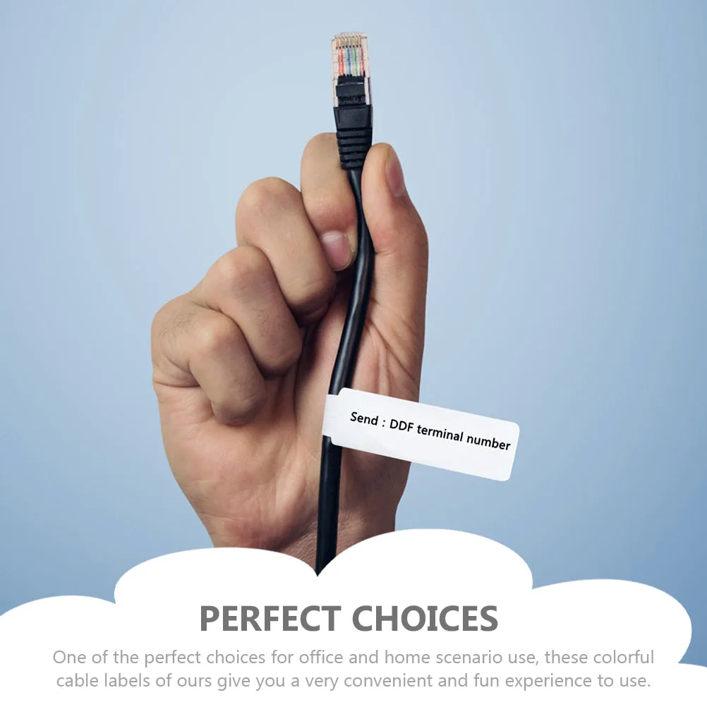 

20 Sheets Wire Organizers for Cords Identification Tags Office Cable Managing Labels