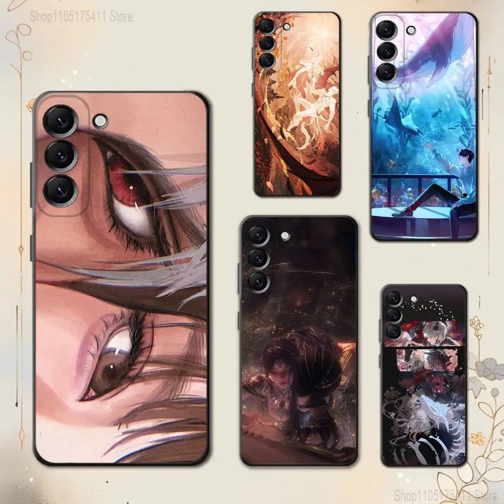 

L-Love and D-Deepspace Phone Case For Samsung Galaxy A 73,72,51,53,52,71,22,5G,Note,J7,8,9 Soft Black Cover