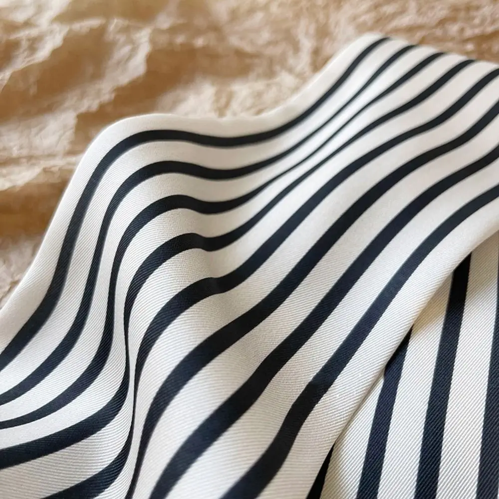 Wraps Female Shawl French Tie Ribbon Headband Neckerchief Small Long Scarf Printed Scarf Korean Style Scarves Silk Scarf
