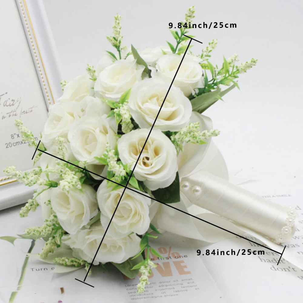 Bride Bouquet Bridesmaid Group Photo Props Bride Wedding Ceremony Wedding Rose Graduation Dance Anniversary Confession Gift