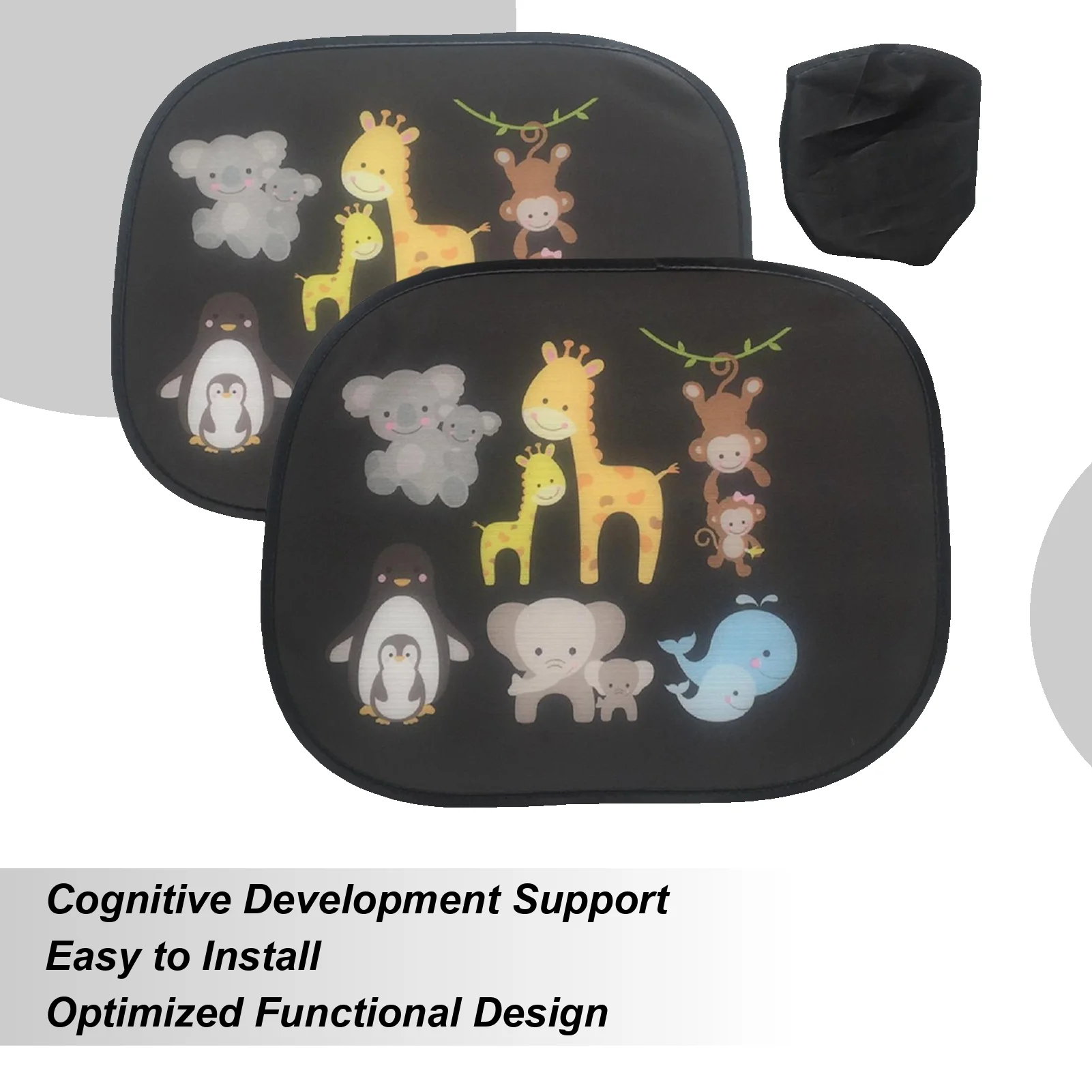 

Shade For Car Window For Kids Cartoon Sunshade For Automotive UV-resistant Cartoon Car Window Sun Shade For Daily Commuting