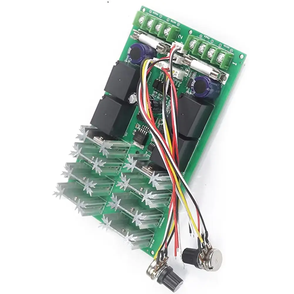 350W High-power Gorward and Reverse Motor Controller Module DC12-24V Dual DC Motor Governor 30A PWM Stepless Speed Control Board