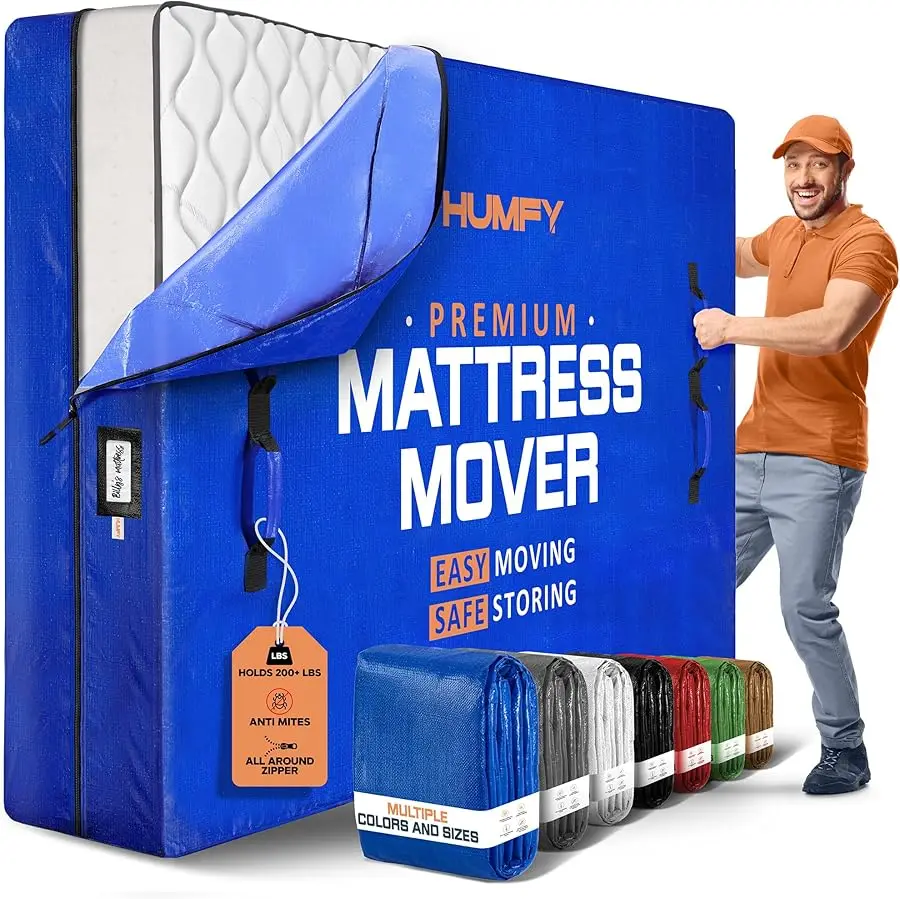 

Mattress Bags For Mo ing With 8 Handles – Queen Mattress Mo ing Bag – Tear-Proof Mattress Storage Co er With Dual Zippers – Reus