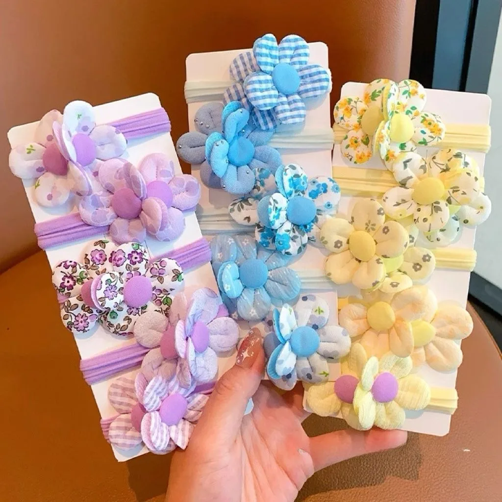 

Детские резинки для волос, не сенсорные ленты, банты, 5 шт., гипоаллергенные детские резинки для волос, нежные, без тяги для маленьких девочек, школьная игра