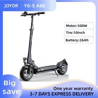 JOYOR Y8-S(ABE) Electric Scooter 10 Inch Wheel 48V 26Ah Battery 500W Motor 40Km/h Max Speed 120KG Load Up to 82KM Mileage