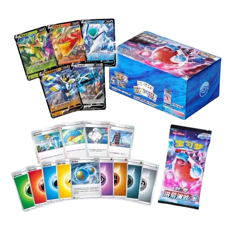 Originals Pokemon Card Game Pikachu Trading Booster Box Chinese Venusaur Blastoise Battle Cards Collection Gift