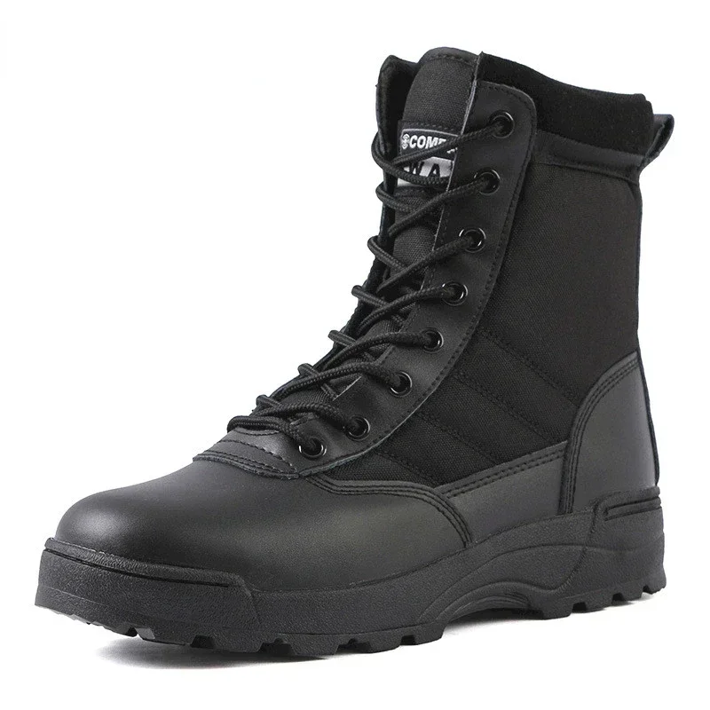 Tactical Military Boots Men Boots Special Force Desert Combat Army Boots Outdoor Hiking Boot s Ankle Shoes Men Work Safty Shoes