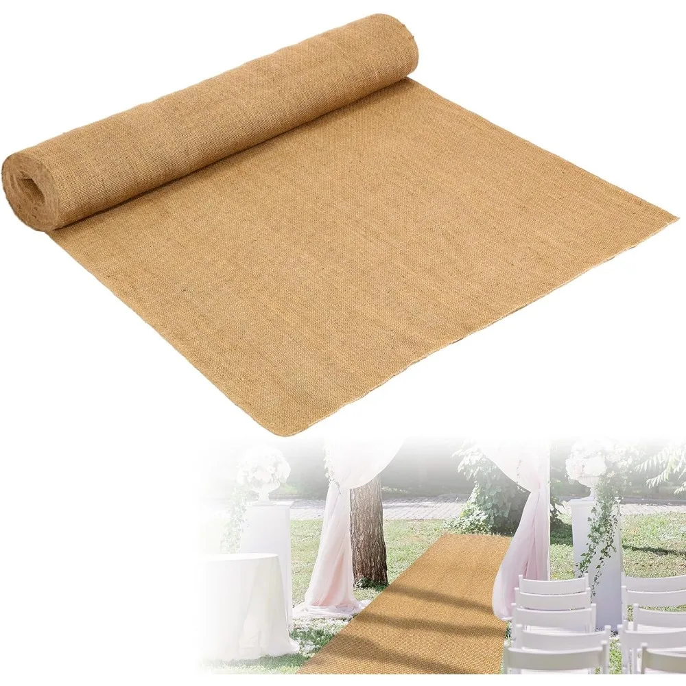 

Aisle Runner for Wedding Ceremony Rustic Indoor Wedding Runner Carpet for Walkway Festive & Party Supplies