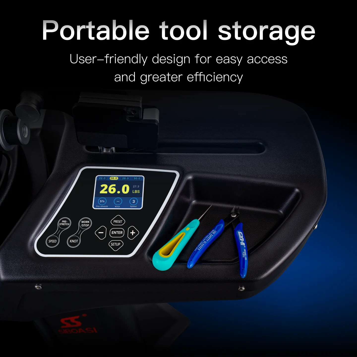 Mesin Penyetel Senar Raket Badminton/Tenis Otomatis Cerdas S3169 Berbahan Logam yang Tahan Lama