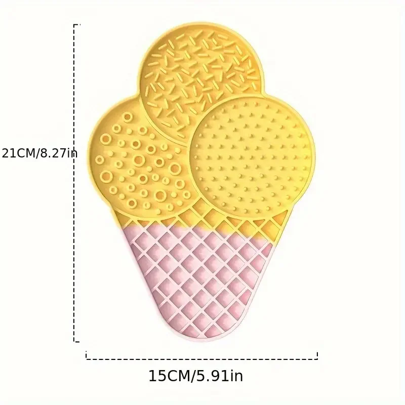 Pet Silicone Slow Feeder Mat Cats Dogs Puzzle Feeding Lick Pad for Wet Food and Snacks Anti slip suction cup cushioning pad