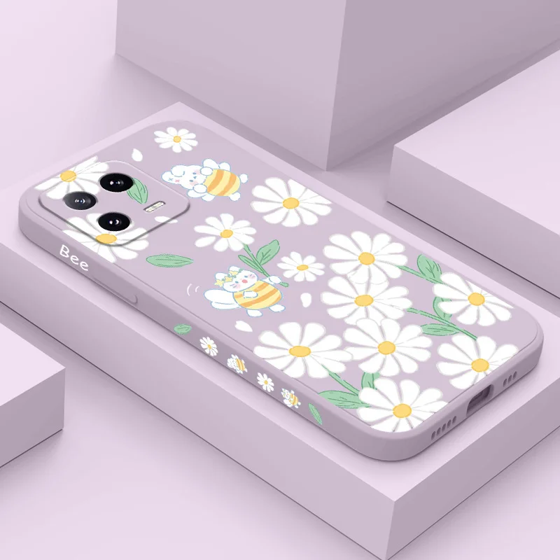 

Daisy Bee Phone Case For Xiaomi Mi 14T 14 13 13T 12 12X 12T 12S 11 11T Ultra 10 10T 9 9T 9SE Pro Lite Liquid Silicone Cover