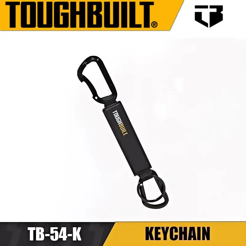 TOUGHBUILT Keychain Outdoor Portable Tool Carabiner Keychain Mountaineering BuckleSuspension Buckle Drill Stand  TB-54-K