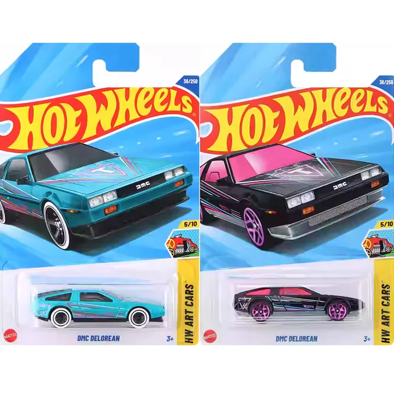 

2025G Original Hot Wheels Car DMC Delorean 1/64 Diecast Vehicles Alloy Model Miniature HW Art Juguetes Toy for Boy Birthday Gift